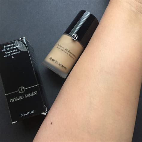 armani luminous silk swatches|giorgio armani silk foundation reviews.